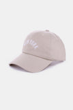 Zenana Embroidered City Baseball Cap