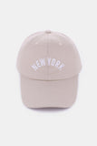 Zenana Embroidered City Baseball Cap