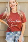 Freedom Lover Tee Clay